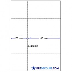 A4 sheets microperforated for tickets with strain