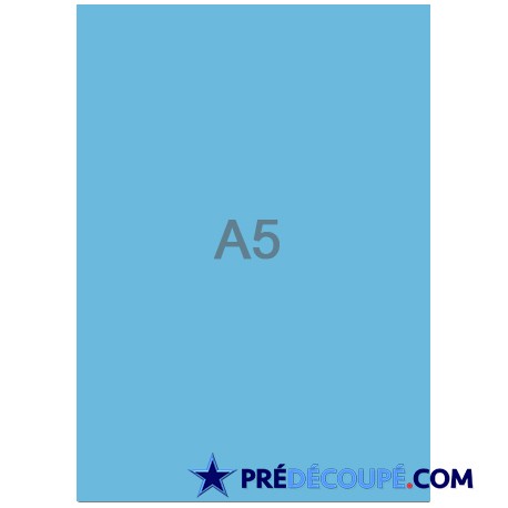 Blank A5 sheets - royal blue