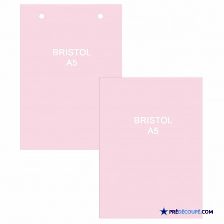 a5 bristol note cards light pink perforated or not perforated pink note cards