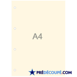 100 Feuilles Blanches A4 Perforées 4 Trous - Papier 90 G/m², Pour Classeur, Bureau, école - Tradineur